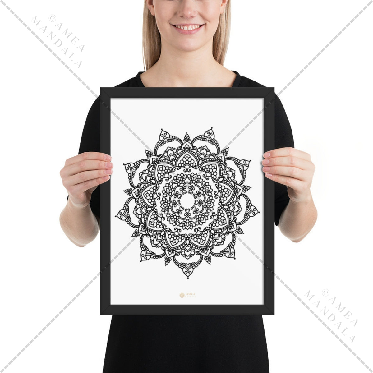 Mandala Poster SADHANA - framed