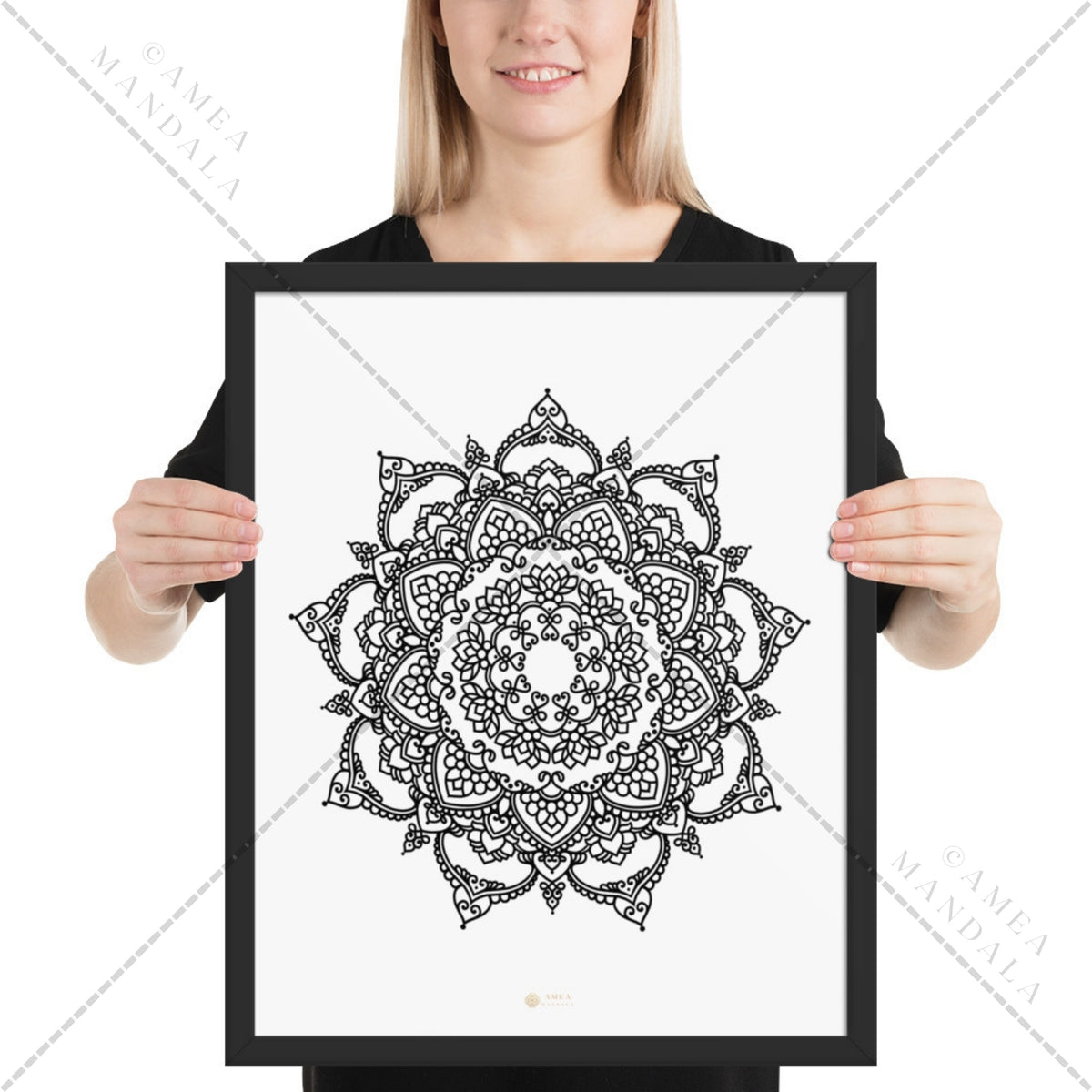 Mandala Poster SADHANA - framed