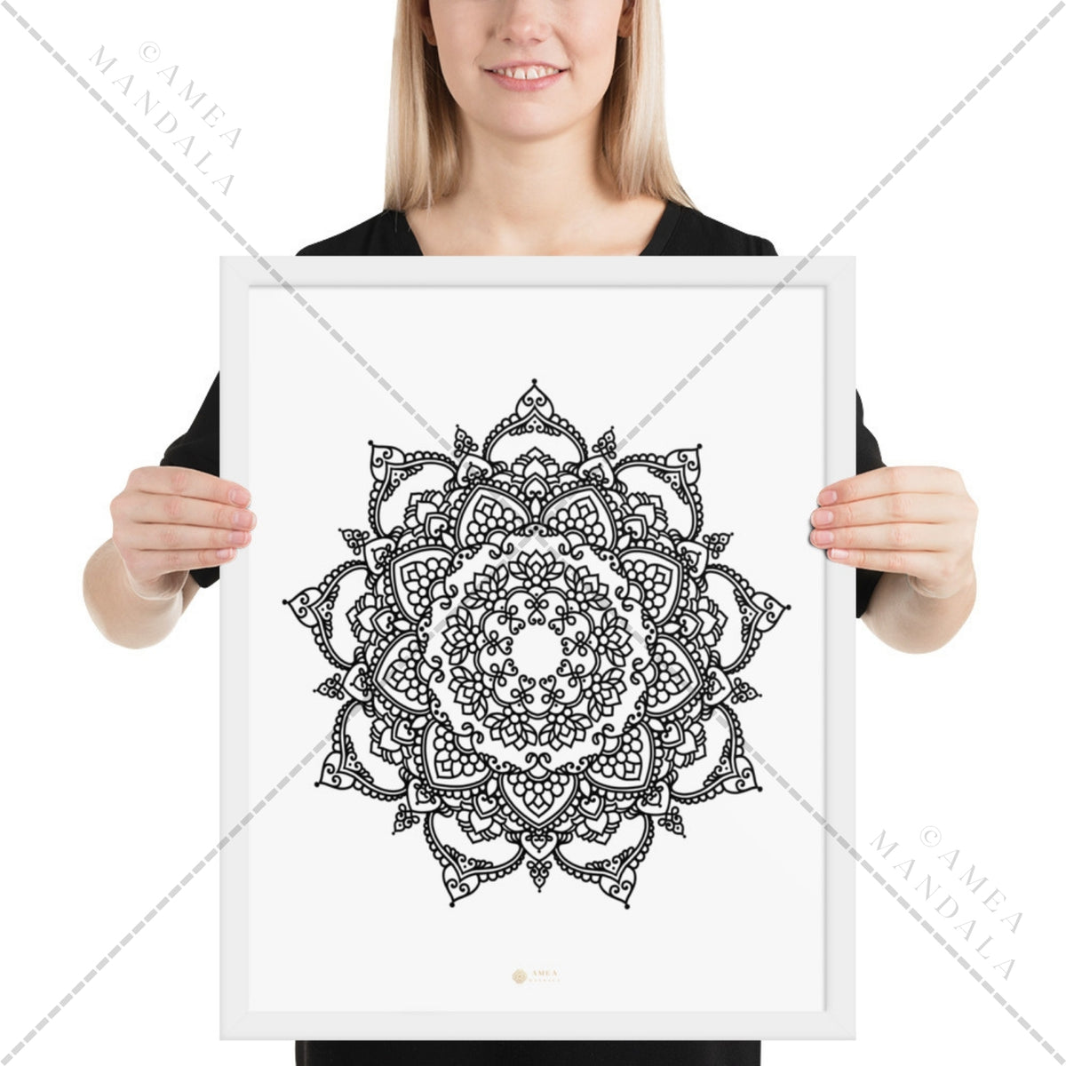 Mandala Poster SADHANA - framed