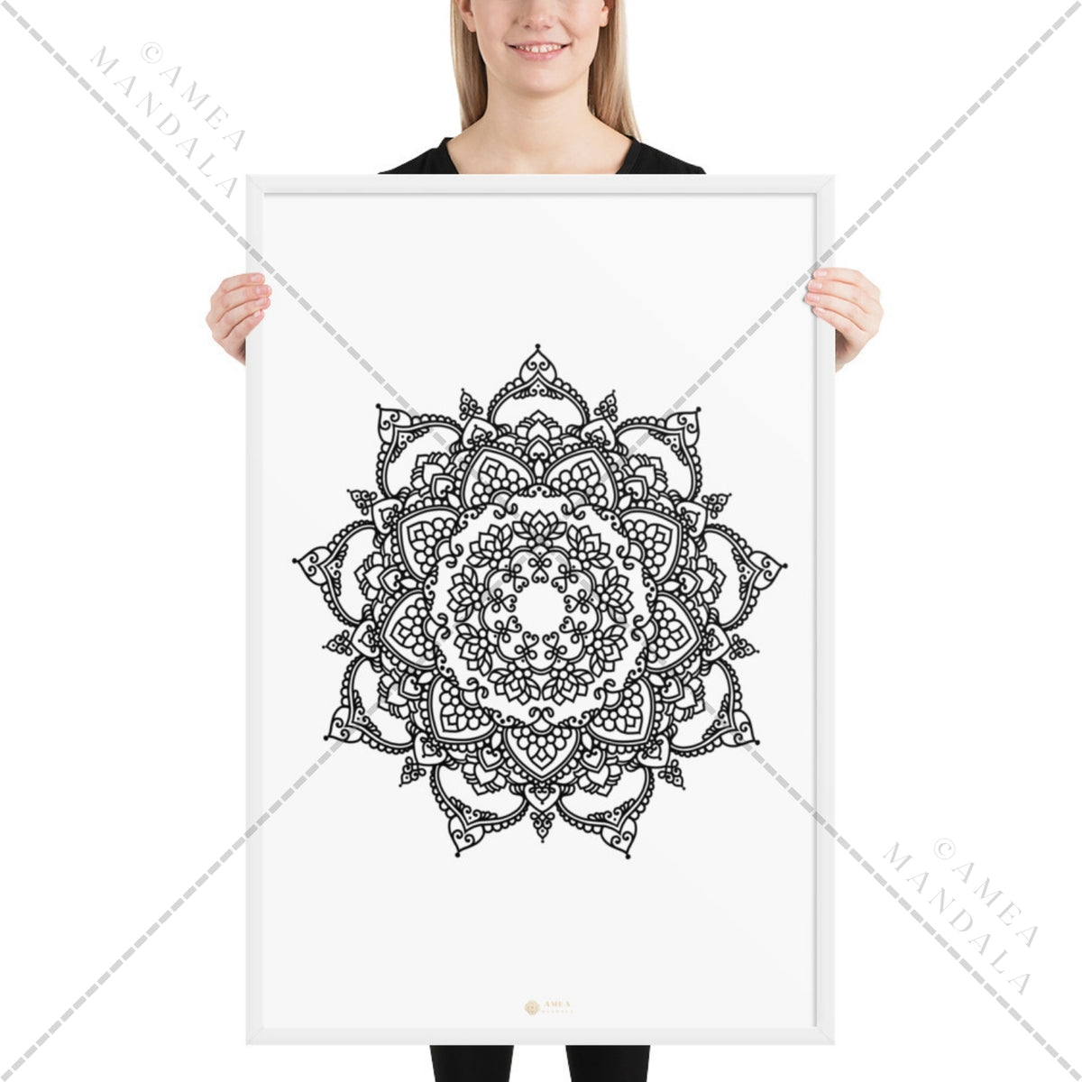 Mandala Poster SADHANA - framed