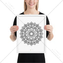 Mandala Poster ANURA - framed