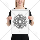 Mandala Poster VAYUNA - framed