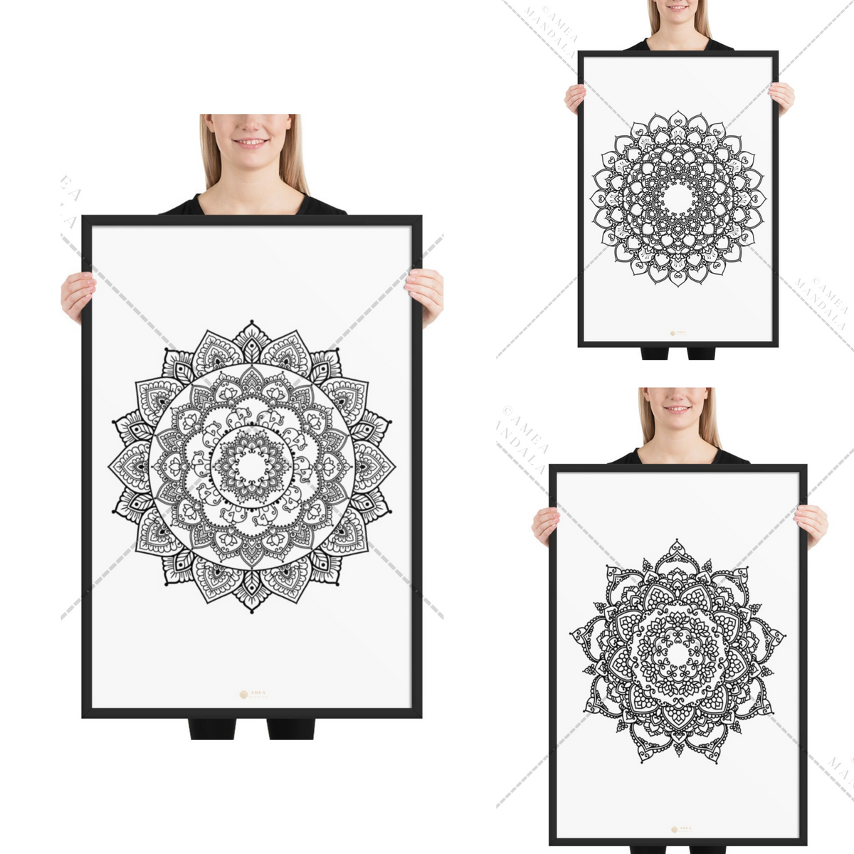 Mandala poster bundle - set of 3 for your feel-good oasis