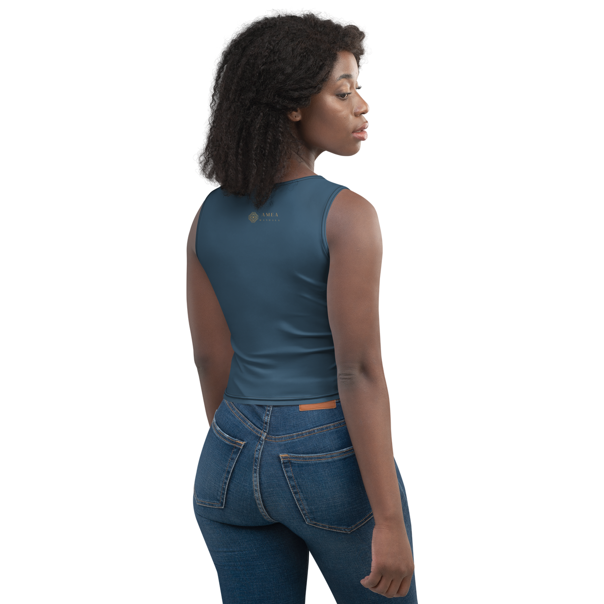 Cropped-Top - Dunkelblau
