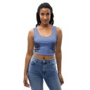 Cropped-Top - Taubenblau