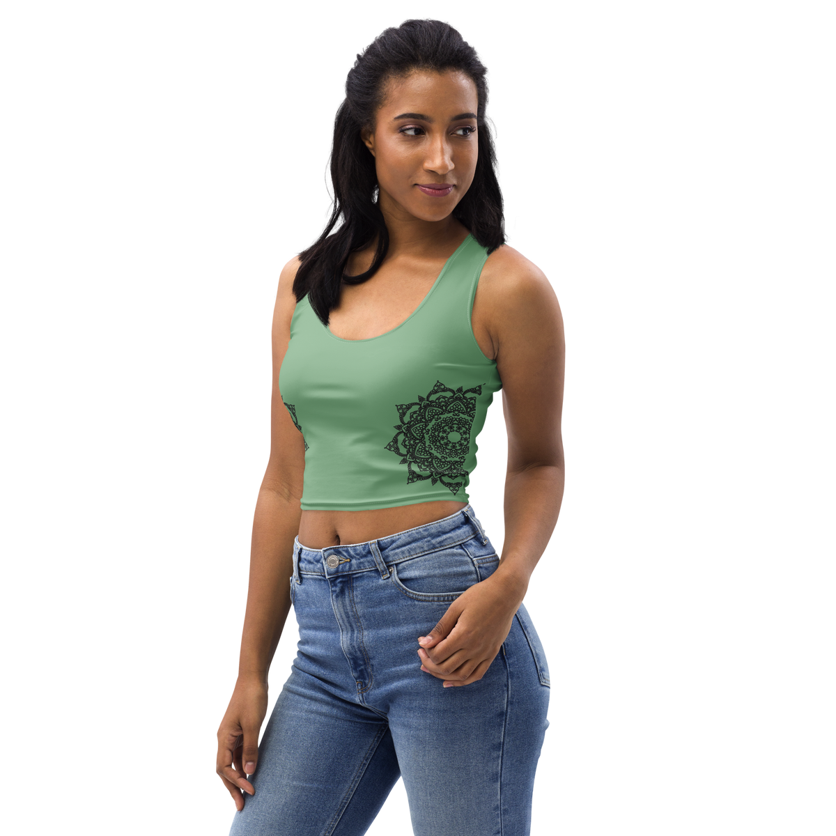 Cropped-Top - Grün