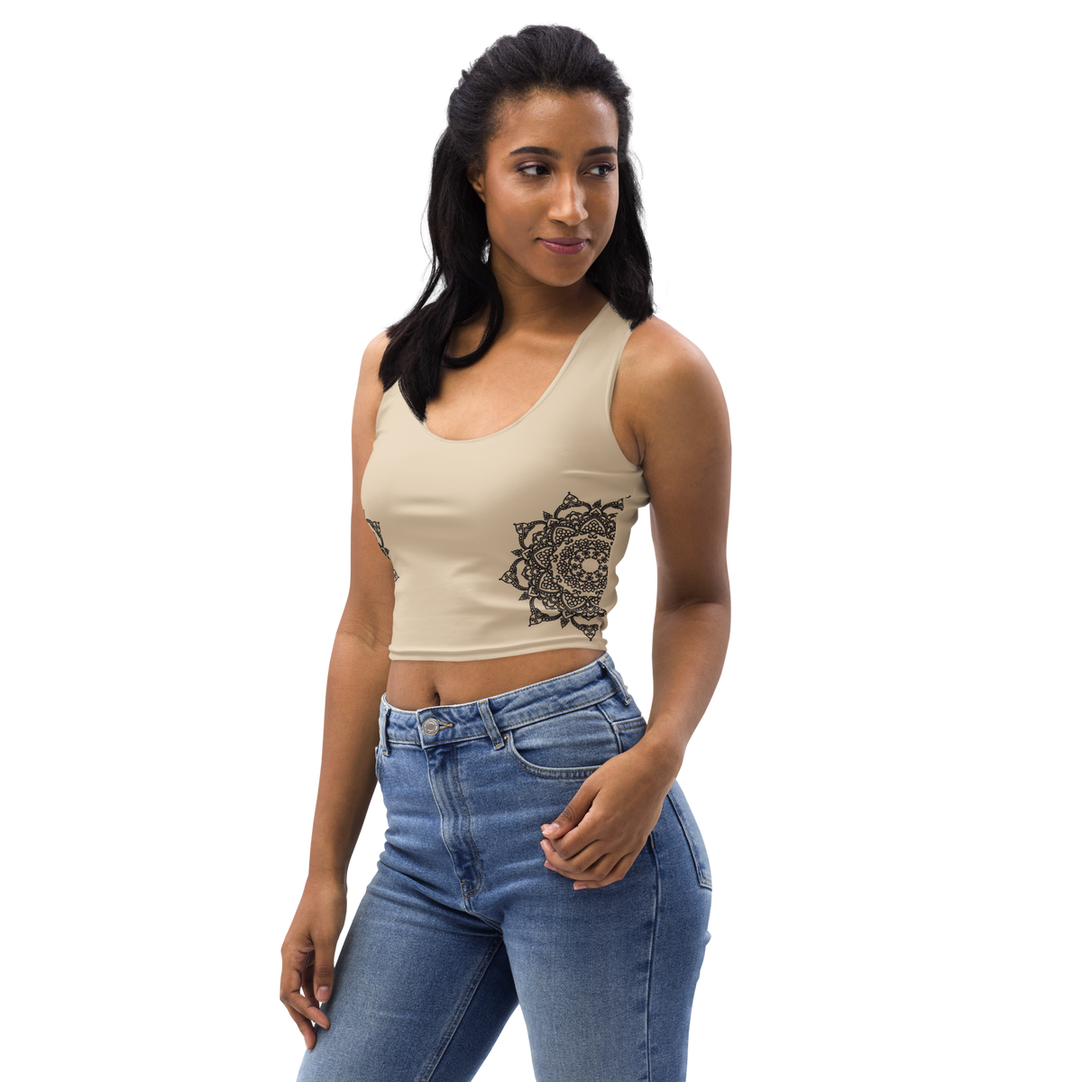 Cropped-Top - Beige