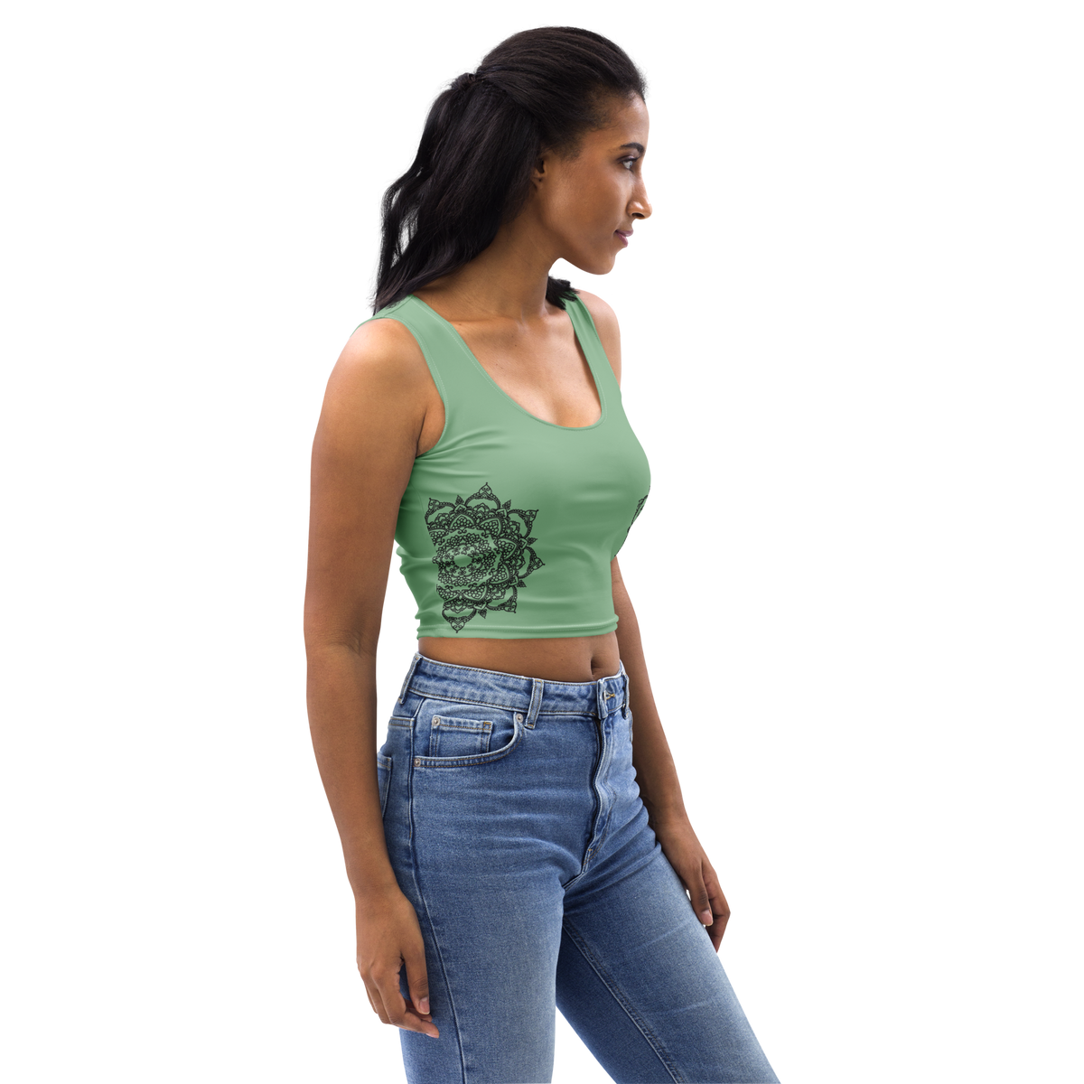 Cropped-Top - Grün