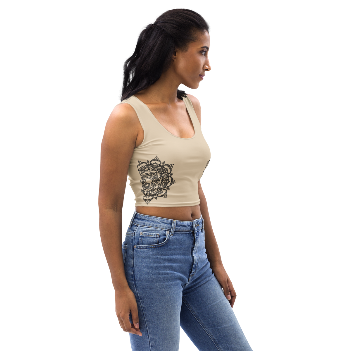 Cropped-Top - Beige