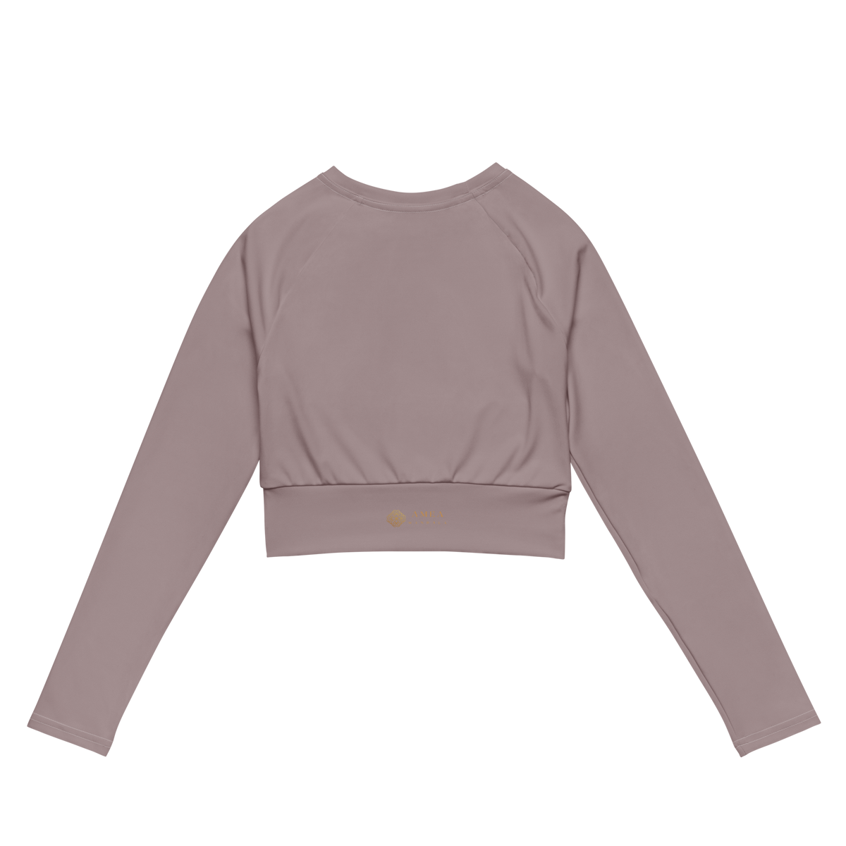 Cropped Langarm-Top mit Mandala - Lila