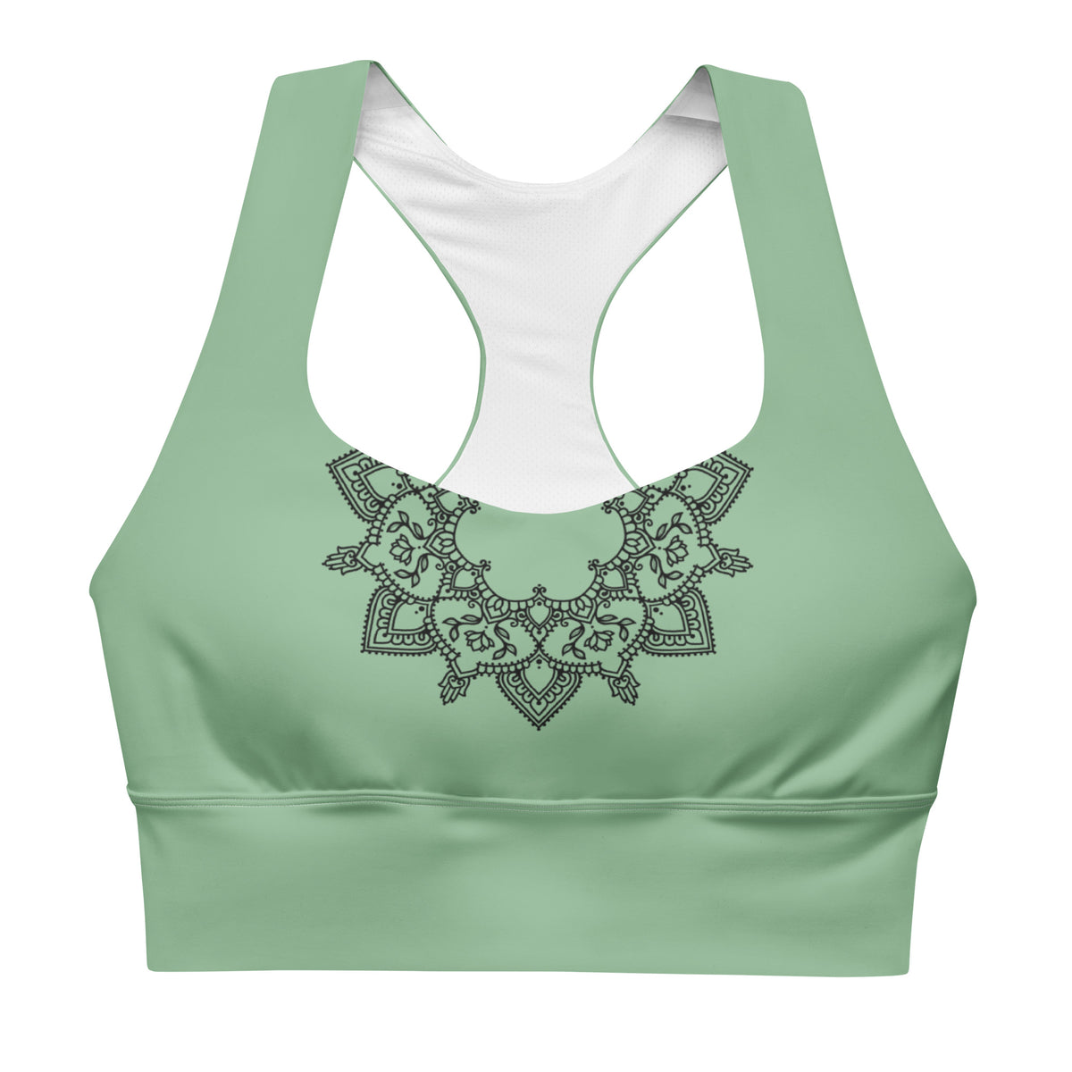 Amea longline sports bra - green