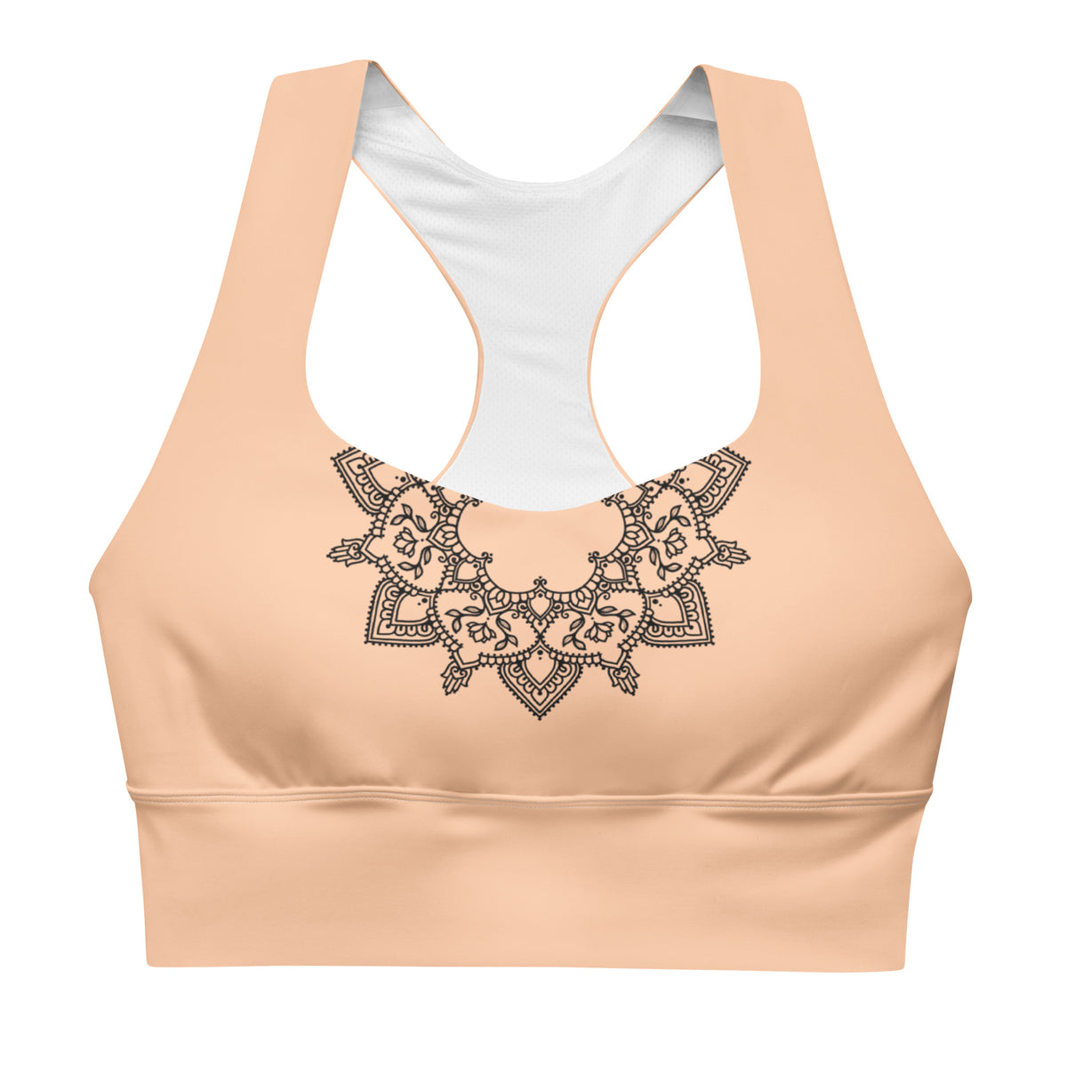 Reggiseno sportivo Amea longline - arancione chiaro