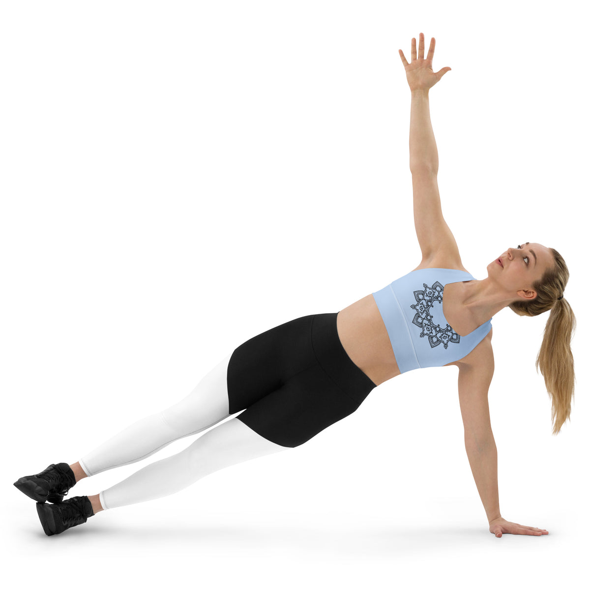 Amea longline sports bra - sky blue