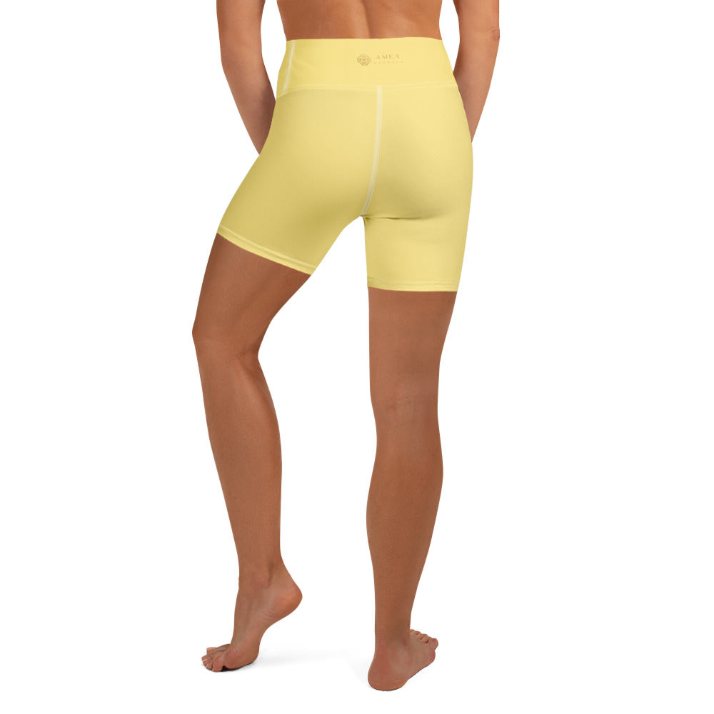 Yoga-Shorts - Gelb