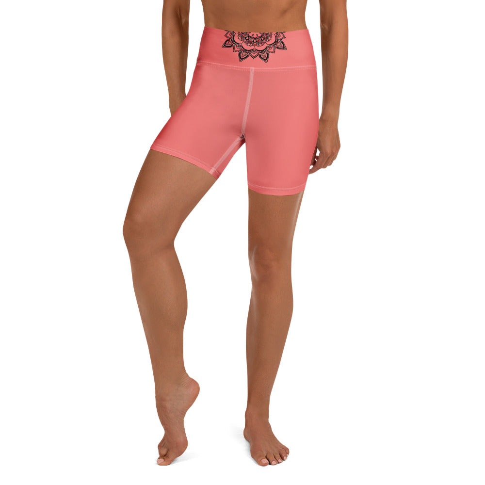 Yoga-Shorts - Rot