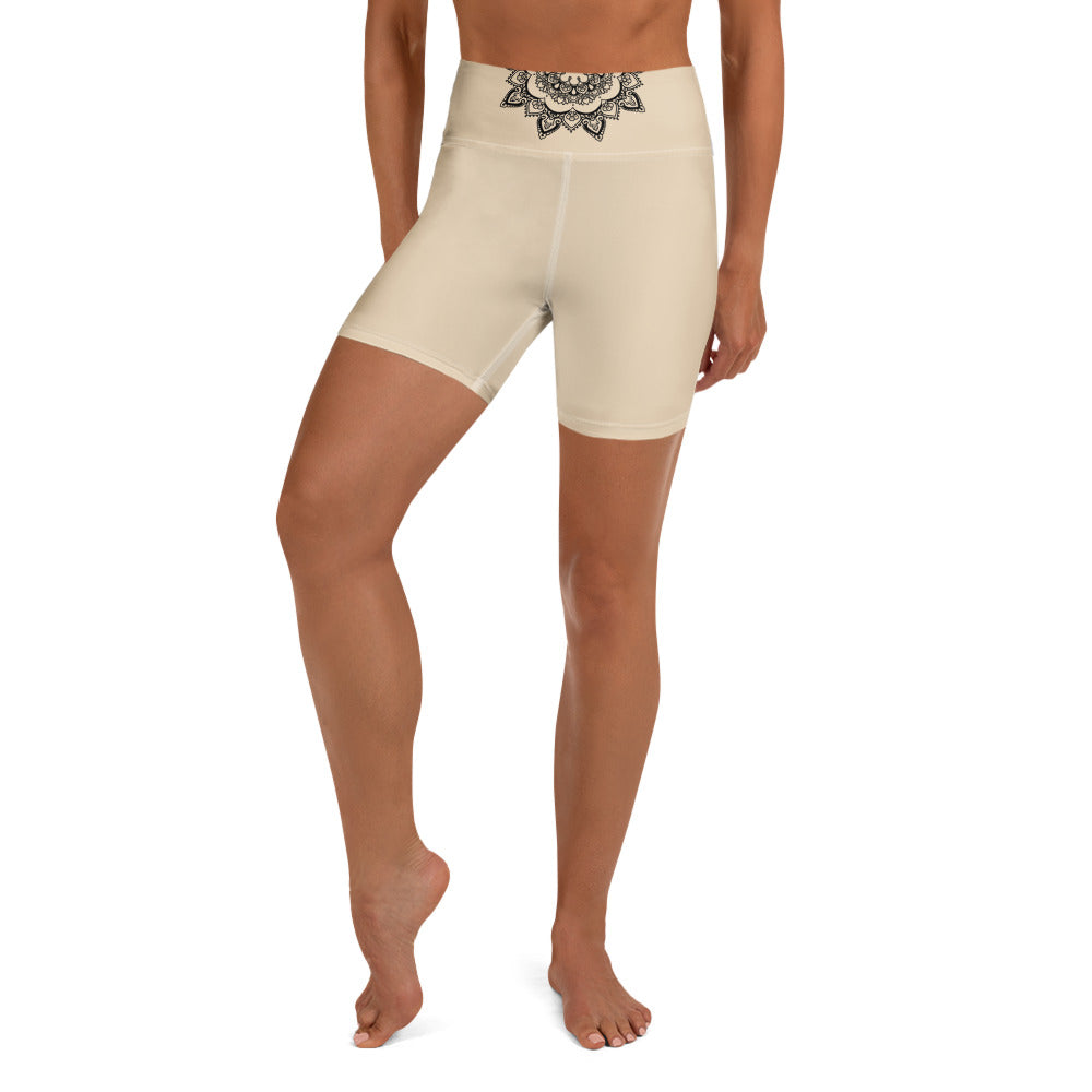 Yoga-Shorts - Beige