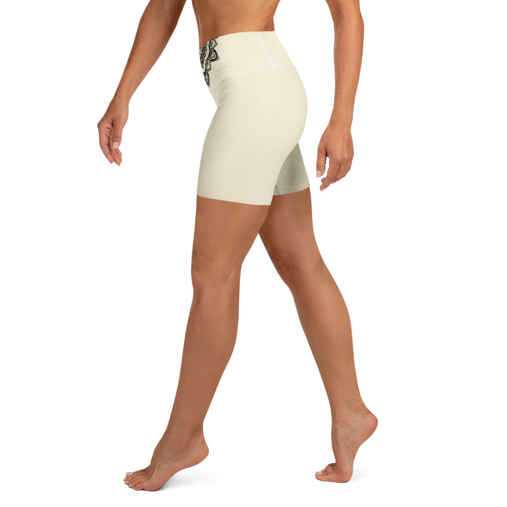 Yoga-Shorts - Ivory