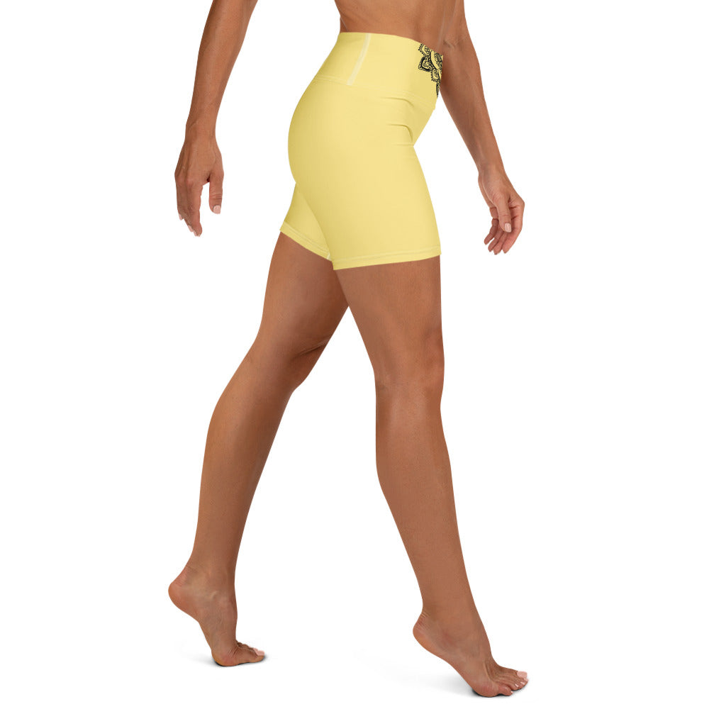 Yoga-Shorts - Gelb