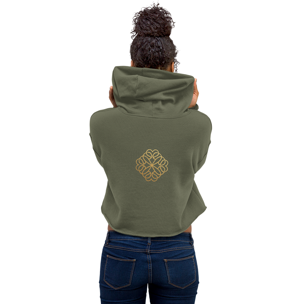 Cropped Hoodie – Grün