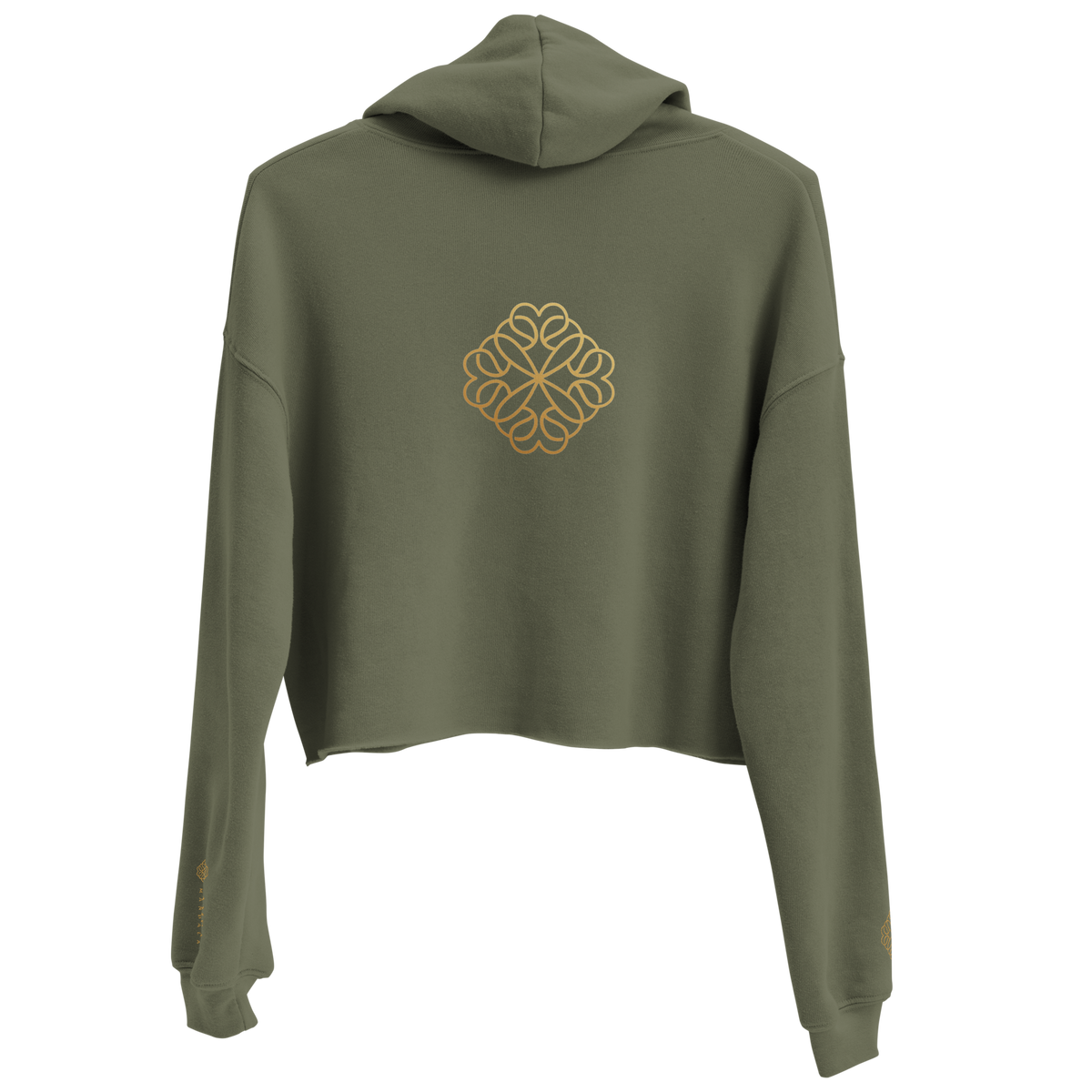 Cropped Hoodie – Grün