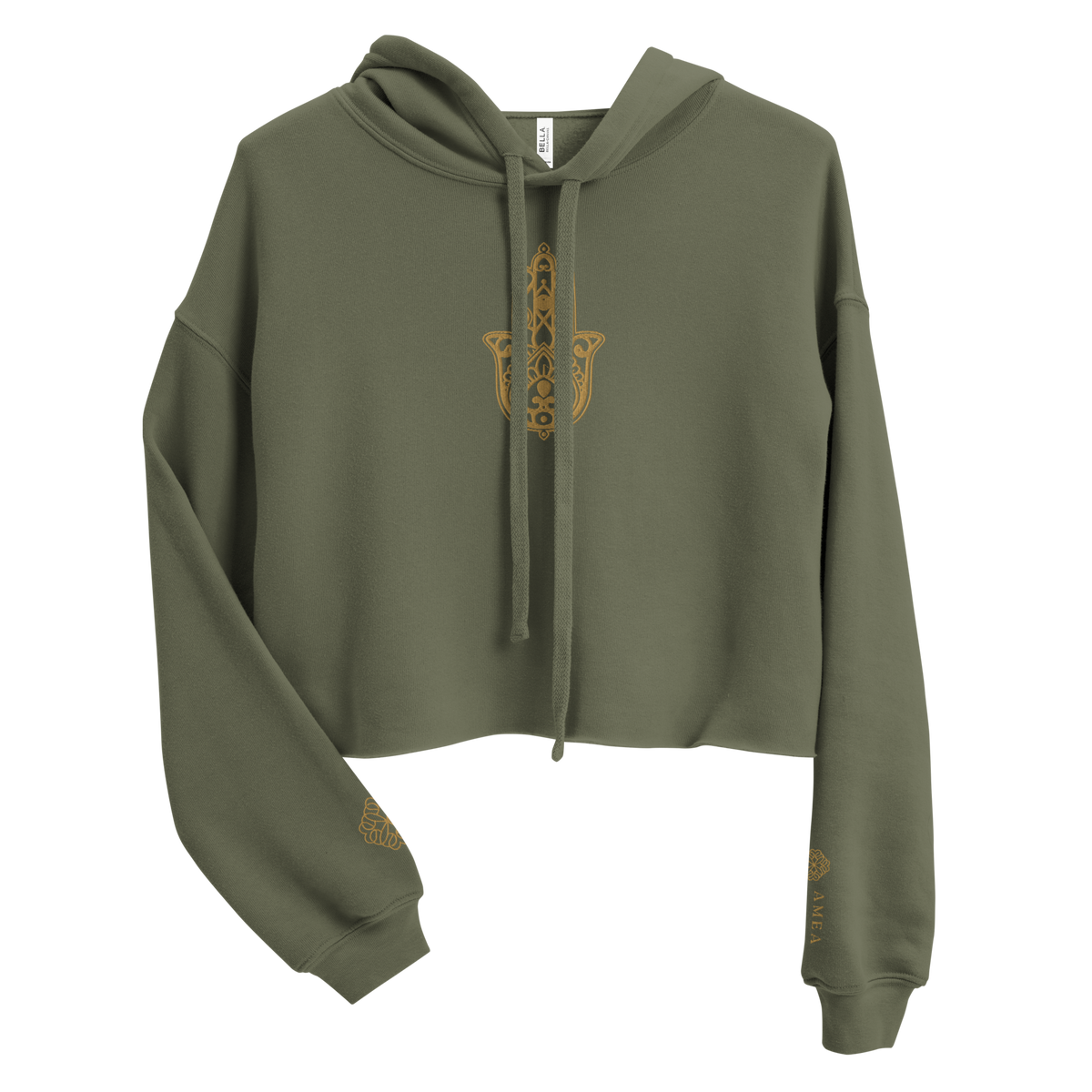 Cropped Hoodie – Grün