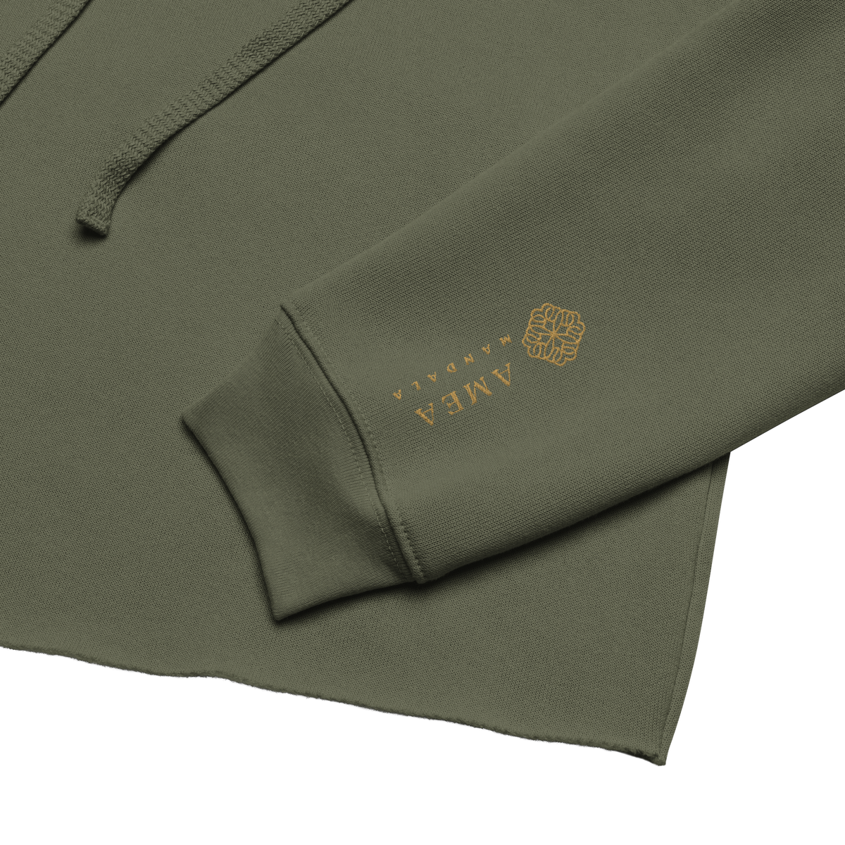 Cropped Hoodie – Grün