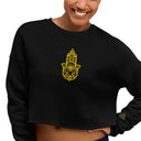 Cropped Pullover – Schwarz