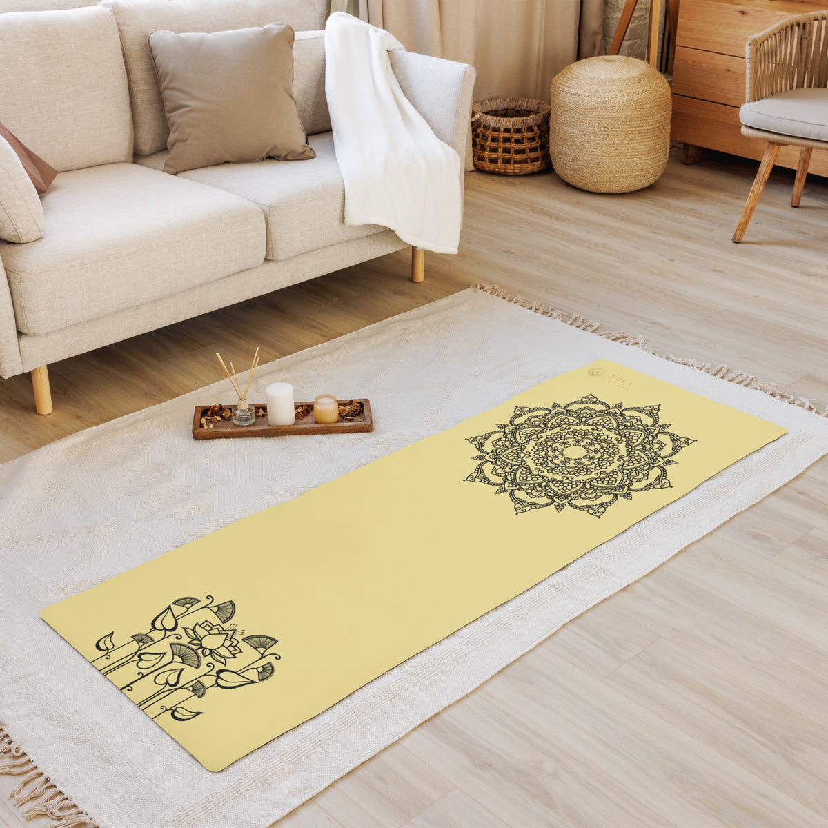 Yoga Matte SURYA BLOOM - Gelb
