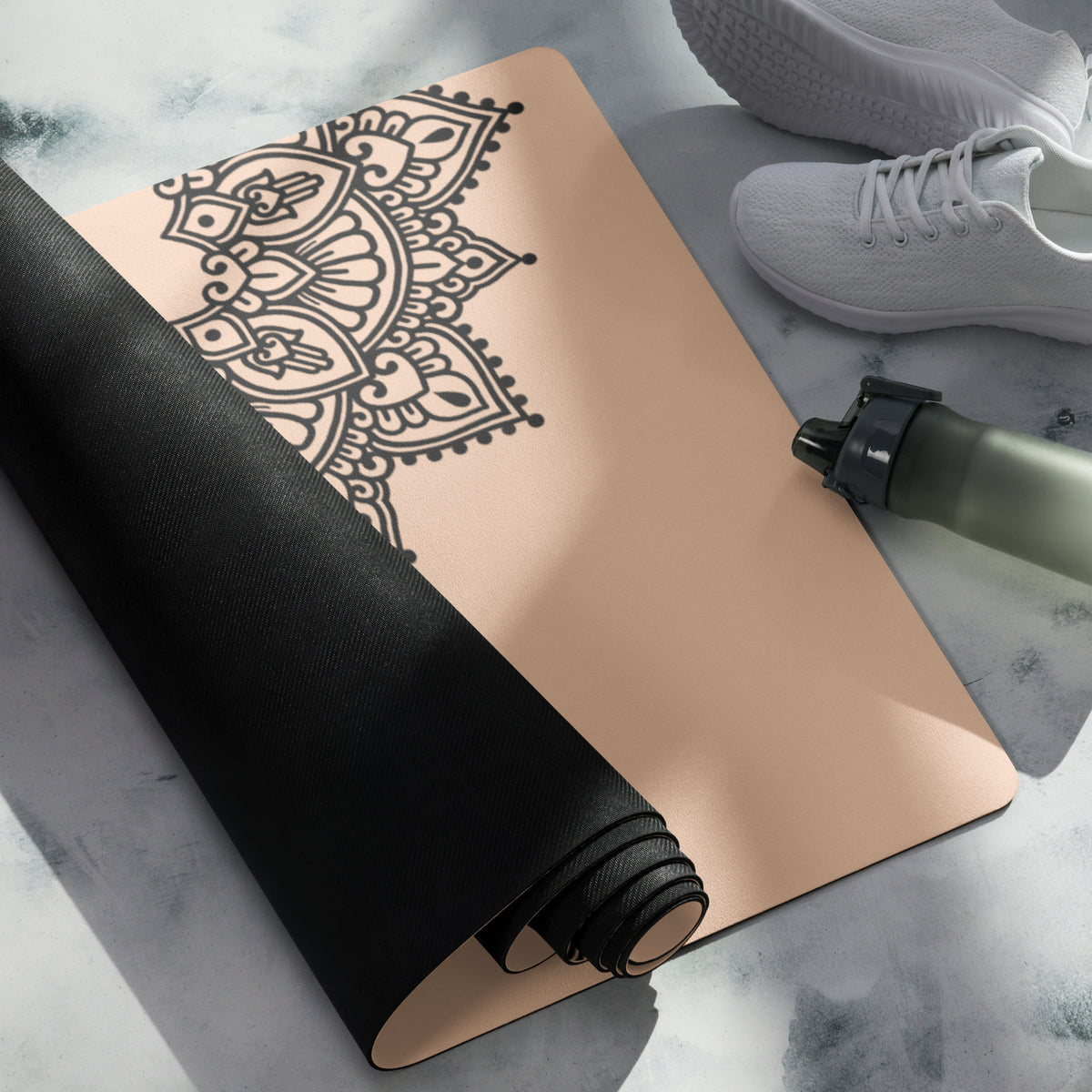 Yoga Matte ASHAYA - Pfirsichrosa
